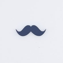 Load image into Gallery viewer, Mustache cut out black acrylic
