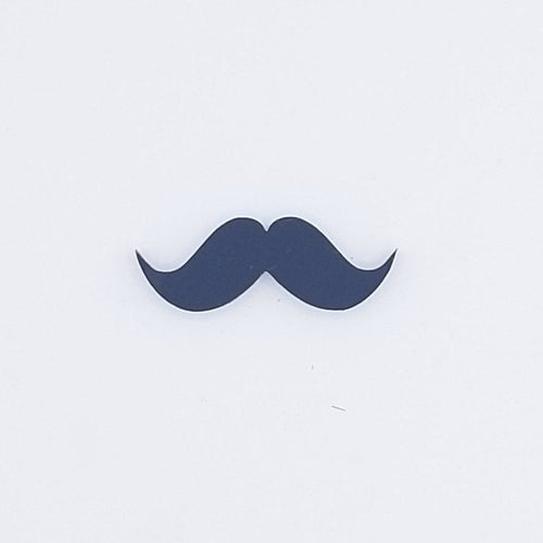 Mustache cut out black acrylic