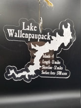 Load image into Gallery viewer, Lake wallenpaupack laser engraved acrylic christmas ornament
