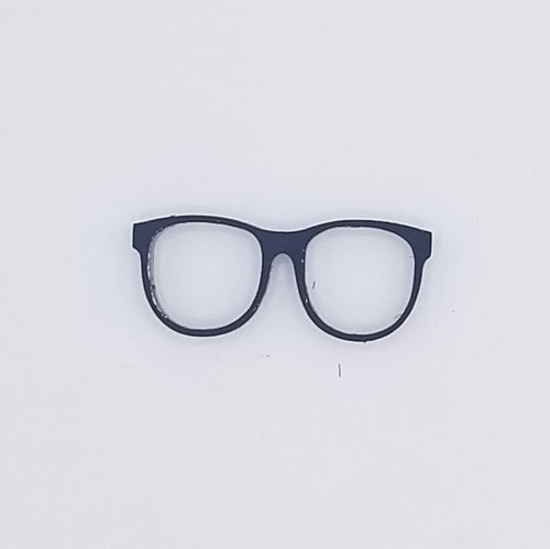 Glasses cut out black acrylic