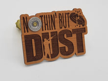 Load image into Gallery viewer, Nothing but dust shotgun laser engraved cherry wood desk sign
