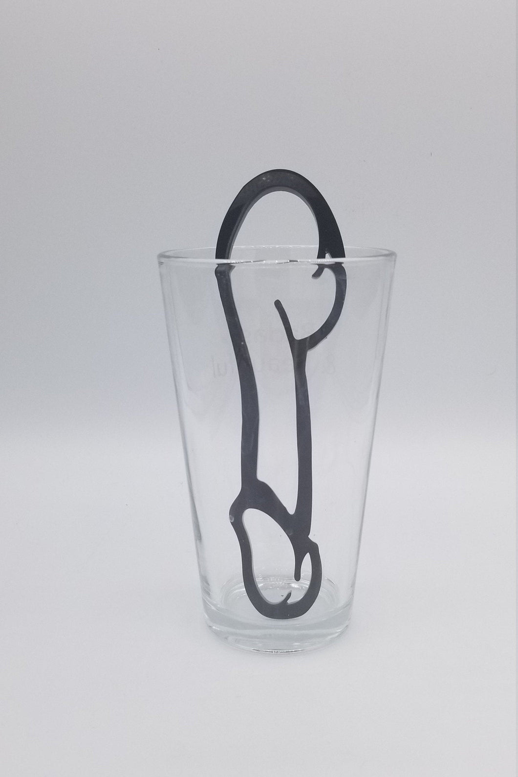 Black penis drink stirrer