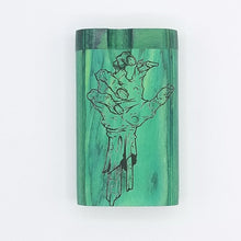 Load image into Gallery viewer, Zombie hand green wood dugout one hitter
