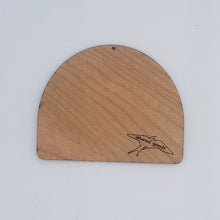 Load image into Gallery viewer, Personalized kayaking laser engraved cherry wood christmas ornament
