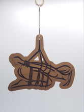 Load image into Gallery viewer, Shibari rope play laser engraved wood ornament a
