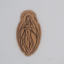 Load image into Gallery viewer, Vagina Mary laser engraved cherry wood christmas ornament
