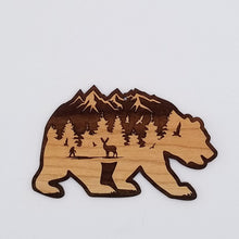 Load image into Gallery viewer, Mountain bear hardwood ornament
