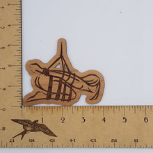 Load image into Gallery viewer, Shibari rope play laser engraved wood ornament a
