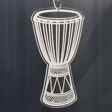 Load image into Gallery viewer, Traditional Djembe laser engraved acrylic cristmas ornament
