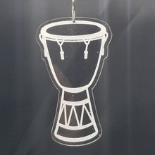 Load image into Gallery viewer, Djembe laser engraved acrylic cristmas ornament
