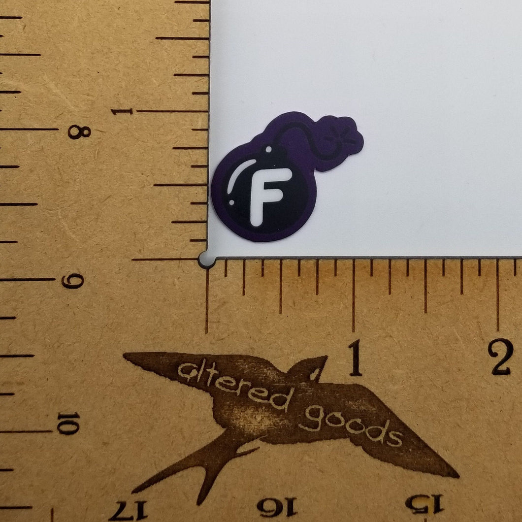 F bomb sticker