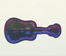 Load image into Gallery viewer, Watercolor guitar scene sticker
