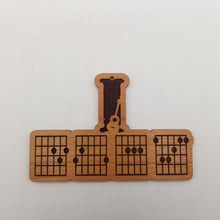 Load image into Gallery viewer, I DGAF guitar tab wood ornament
