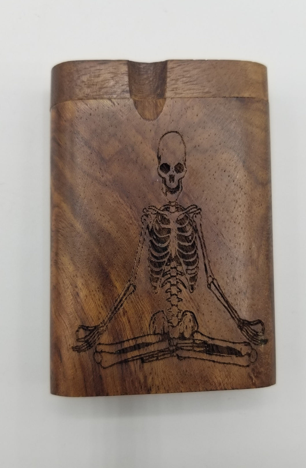 Lotus pose yoga skeleton walnut dugout one hitter