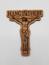 Load image into Gallery viewer, Hang in there jesus wooden ornament
