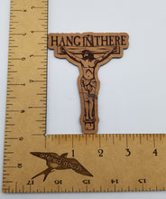 Load image into Gallery viewer, Hang in there jesus wooden ornament
