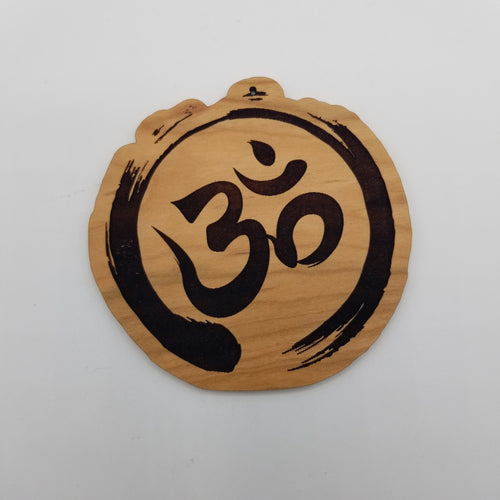 Om wooden ornament