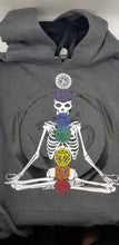 Load image into Gallery viewer, Chakra skeleton hoodie
