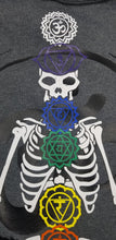 Load image into Gallery viewer, Chakra skeleton hoodie
