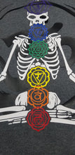 Load image into Gallery viewer, Chakra skeleton hoodie
