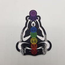 Load image into Gallery viewer, Chakra bear yoga sticker
