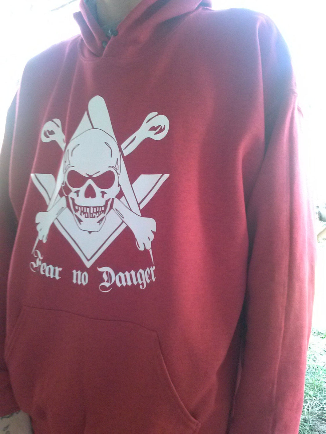 Freemason fear no danger square and compass sweatshirt - Altered Goods