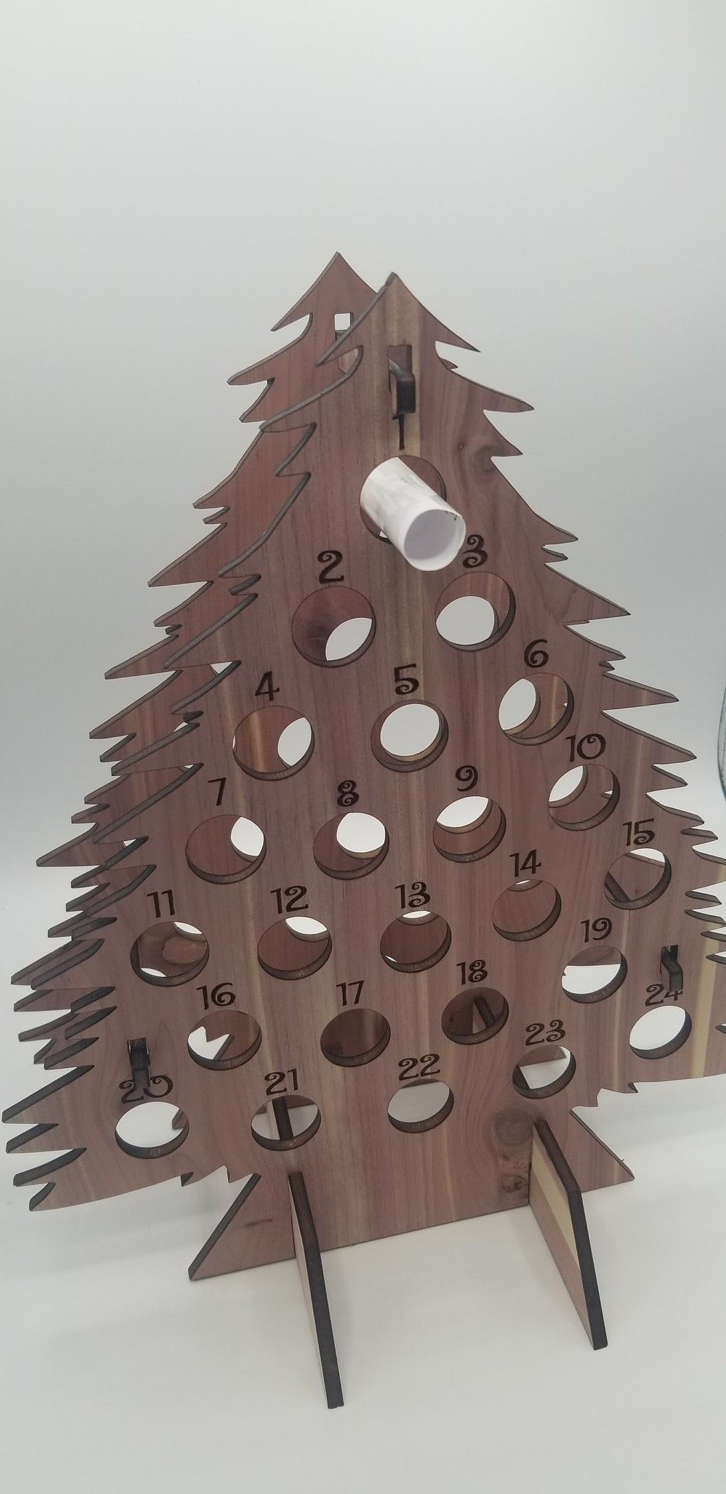 Pre rolled blunt advent calendar cedar plywood tree