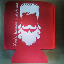 Load image into Gallery viewer, Santa beard can cooler - Altered Goods
