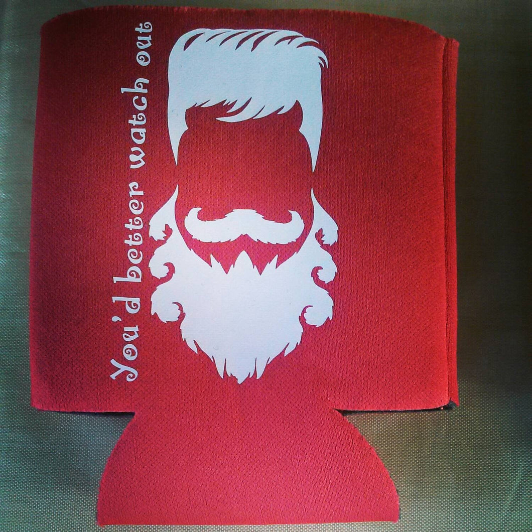 Santa beard can cooler - Altered Goods