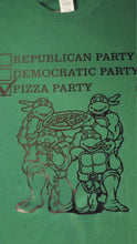 Load image into Gallery viewer, Pizza political party turtles shirt - Altered Goods
