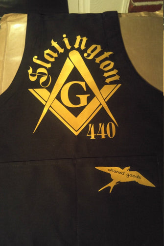 Freemason kitchen apron - Altered Goods